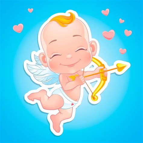 Cupid Shooting With Bow — Stock Vector © Clairev 4656886