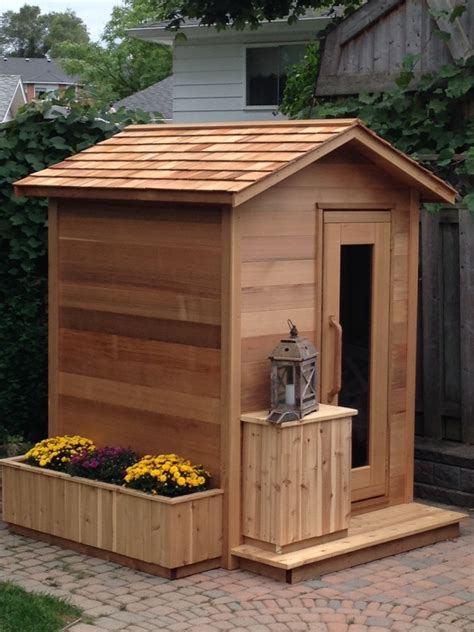 Outdoor Sauna Kits For 3 4 Person Steam Showersshower