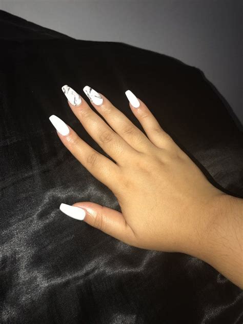 All white with Marble Accent - Yelp coffin nails marble ... Unfollow white acrylic nail tips to stop getting updates on your ebay feed.