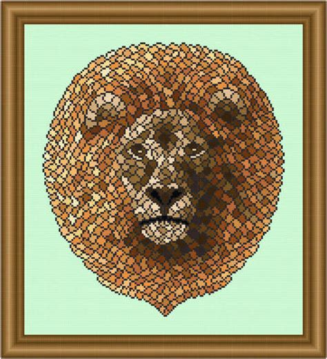The black lion dug its claws into the galra ship without much trouble. Mosaic Lion (Dark 'Grout') Cross Stitch Pattern lion