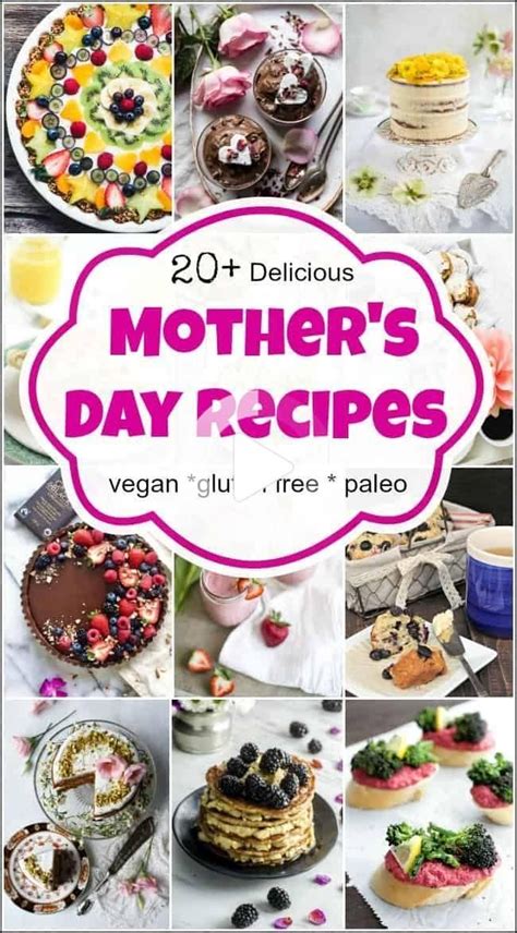 20 Delicious Mothers Day Recipes For The Healthy Mom Mothers Day Desserts Dessert Recipes