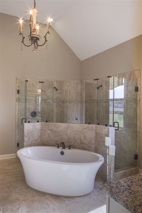Regency Homebuilders Master Bath Drop In Tub Walk Through Shower