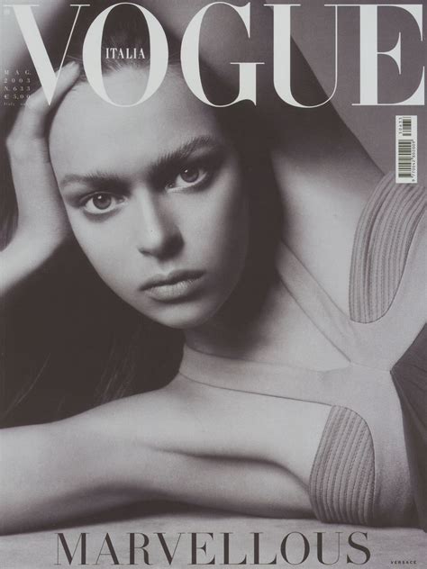 Elise Crombez Throughout The Years In Vogue Vogue Covers Steven Meisel Vogue Italia