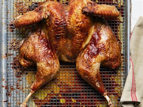 butterflied tea and orange brined roasted turkey with cumin coriander compound butter recipe