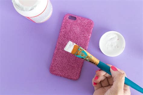 Make A Glitter Diy Phone Case Mod Podge Rocks