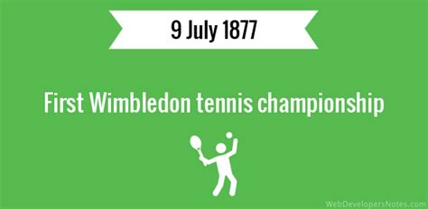 First Wimbledon Tennis Championship