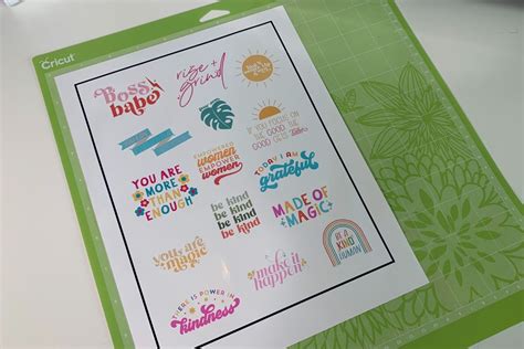 How To Make Stickers With A Cricut Using Print Then Cut And The Offset
