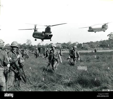 Us Army Troops On The Move In South Vietnam During Operation Junction
