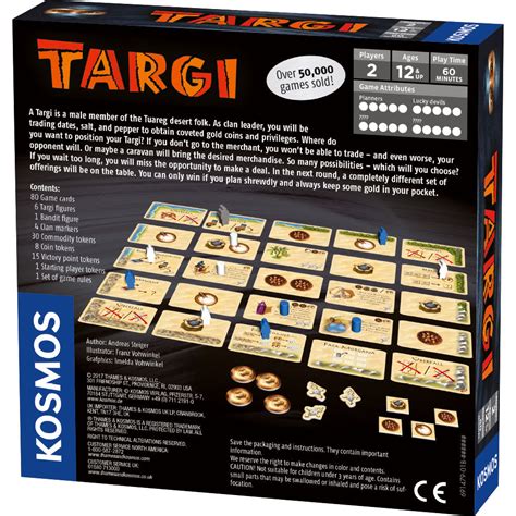 Targi Thames And Kosmos Board Game 2 Player Strategy Worker Placement