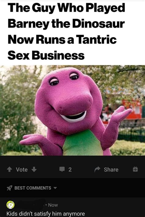 The Guy Who Played Barney The Dinosaur Now Runs A Tantric Sex Busines