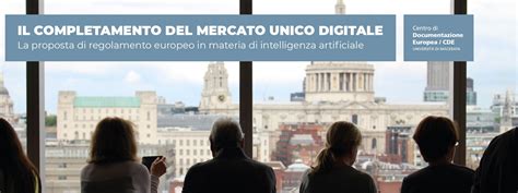Università Di Macerata Il Completamento Del Mercato Unico Digitale
