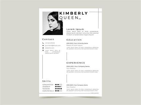 Free Artist Manager Resume Template Free Download