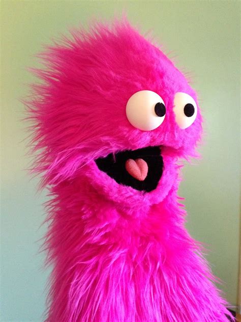 Pink Crazy Monster Puppets Diy Monster Puppet Custom Puppets
