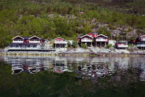 Traditional Norwegian Wooden House Stock Image Image Of Landscape