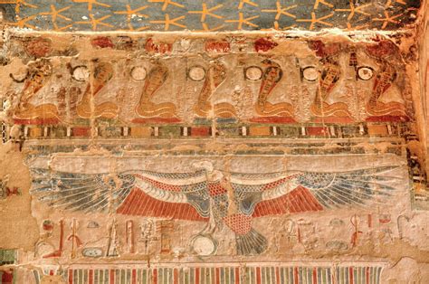 Reliefs Chapel Of Anubis Hatshepsut Mortuary Temple Deir El Bahri Unesco World Heritage