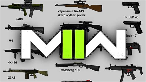 Call Of Duty Modern Warfare 2 Weapon List Zikkt