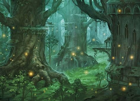Lothlorien Fantasy Landscape Fantasy Forest Fantasy Artwork