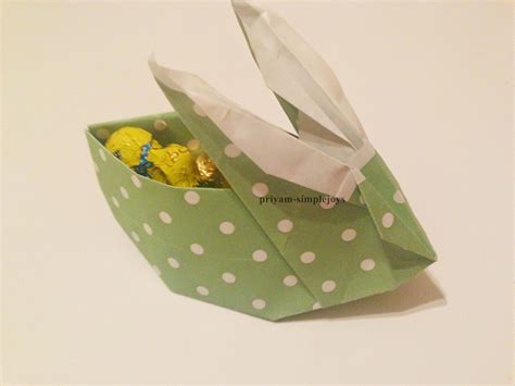 Simplejoys Origami Rabbit Basket
