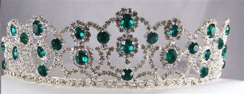 The Emerald Royal Empress Rhinestone Beauty Pageant Crown Tiara