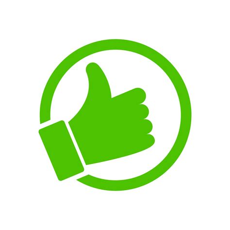 Green Thumbs Up Icon Png