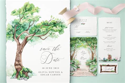 Fairytale Forest Wedding Invitations Creative Photoshop