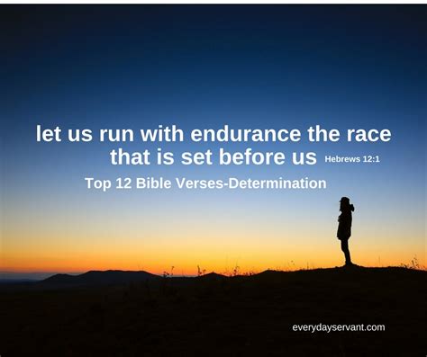 Top 12 Bible Verses-Determination - Everyday Servant