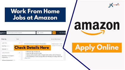 Work From Home — Amazon Job Vacancy 2024 Check Eligibility And How To