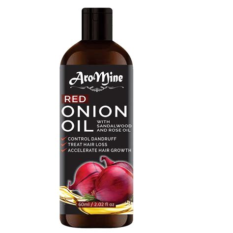 Buy Aromine Pure And Natural Red Onion Hair Oil 60ml Online At