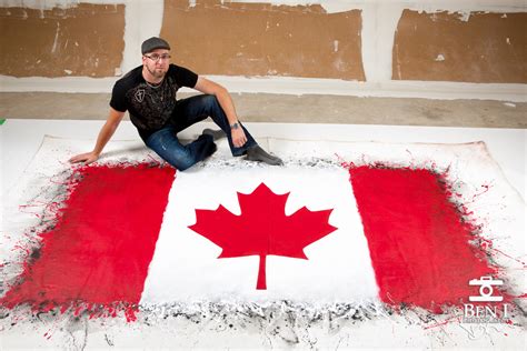 Canada Flag Body Painting Marcdoiron Ca