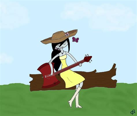 Marceline Playing Her Bass By Pretzelweather On Deviantart