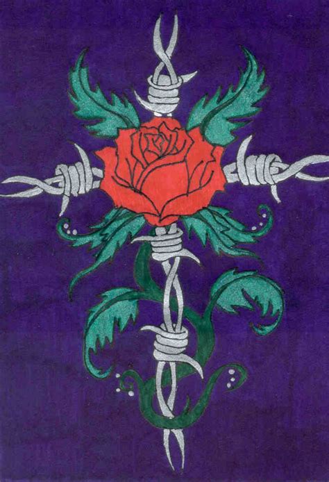 Tattoos tattoo designs rose tattoos arm band tattoo barbed wire tattoos back tattoos cowgirl tattoos wire drawing tattoo drawings. Barbed Rose by Fallen-Angel86 | Barbed wire tattoos, Rose ...