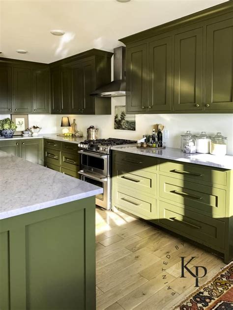Olive Green Kitchen Cabinets Painted By Kayla Payne Green Kitchen