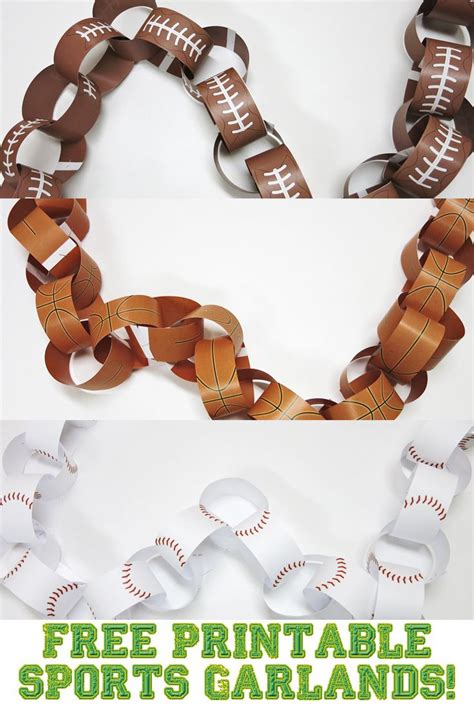 Sports Themed Party Coming Up Need Some Garlands To Hang Up And Make