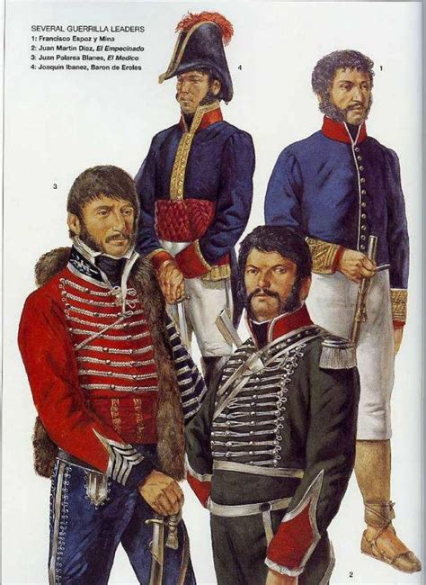 Spanish Guerrilla Leaders Napoleonic Wars American Army French Army