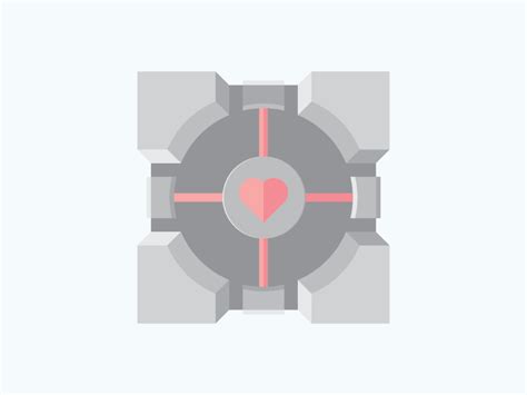 Weighted Companion Cube By Nick Weber Roughton On Dribbble