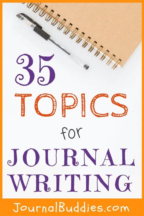 Topics For Journal Writing