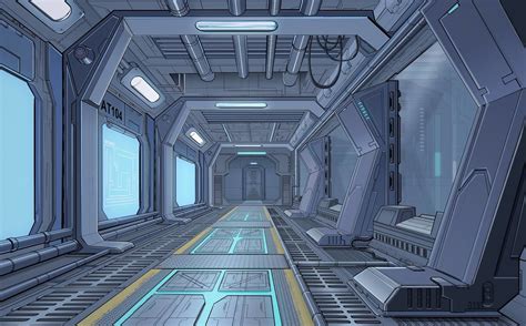 Artstation Spaceship Interior Design