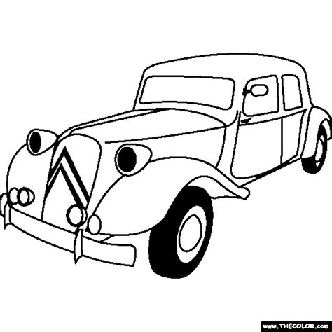 Kleurplaat Citroen Auto Kleurplaat Auto Porsche Kleurplaat Sportauto