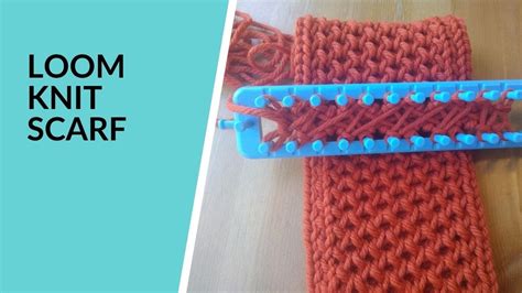 Loom Knit Criss Cross Stitch Scarf Double Knitting Youtube