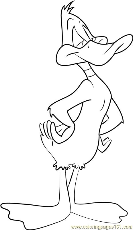 Daffy Duck Coloring Page For Kids Free Animaniacs Printable Coloring