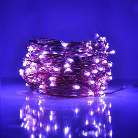 Maybe you would like to learn more about one of these? 33 Foot - Plug in LED Fairy Lights- 100 Purple Micro LED ...