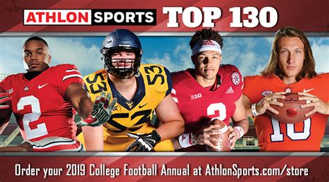 Top 130 College Football Team Rankings For 2019 Athlon Sports