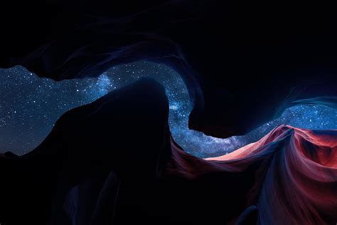 Lower Antelope Canyon Sky Night 4k Coolwallpapersme