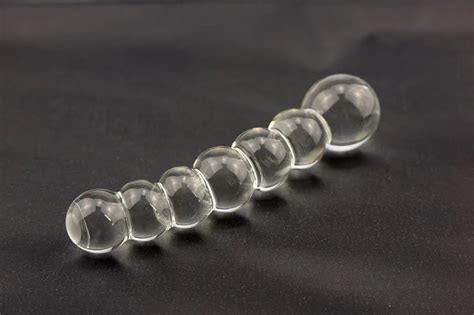 Pyrex Crystal Glass Anal Beads Butt Plug Dildo Sex Toys