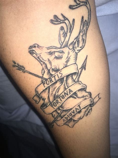 Fortis Fortuna Adiuvat Deer Tattoo Idee Per Tatuaggi Piccoli