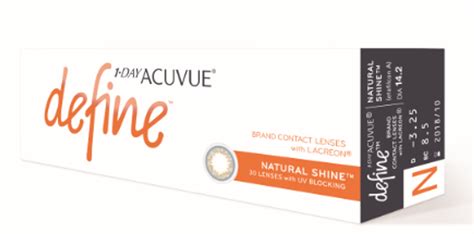 1 Day Acuvue Define Natural Shimmer Natural Style And Shine
