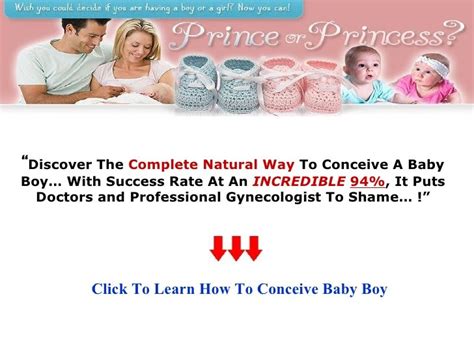 How To Conceive Baby Boy Naturally