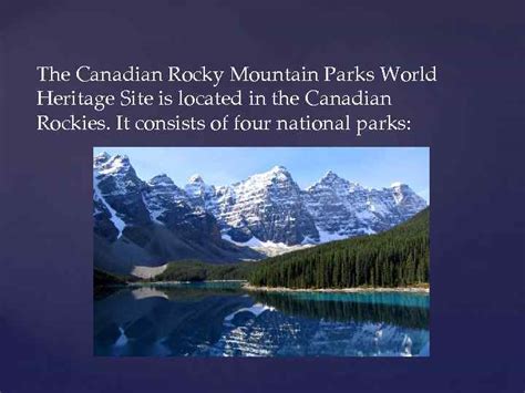 Canadian Rocky Mountain Parks World Heritage Site