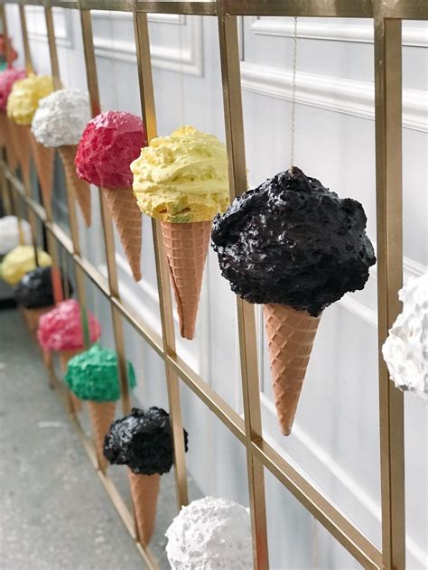 Set Of 10 Ice Creams Ice Cream Decor Window Display Etsy Tasty Ice