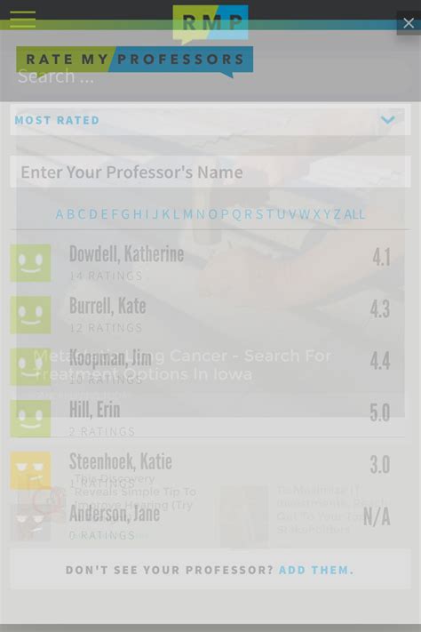 Rate My Professors - Review Teachers and Professors, School Reviews